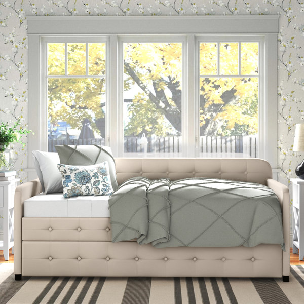 Andover Mills™ Seraphine Upholstered Daybed with Trundle & Reviews